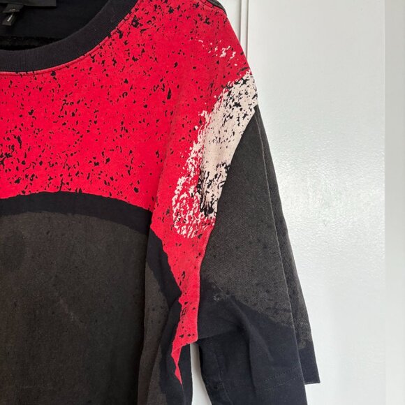 Marc Jacobs Mickey T-Shirt Black Crewneck Short Sleeves Allover Print Sz Small - Picture 5 of 8